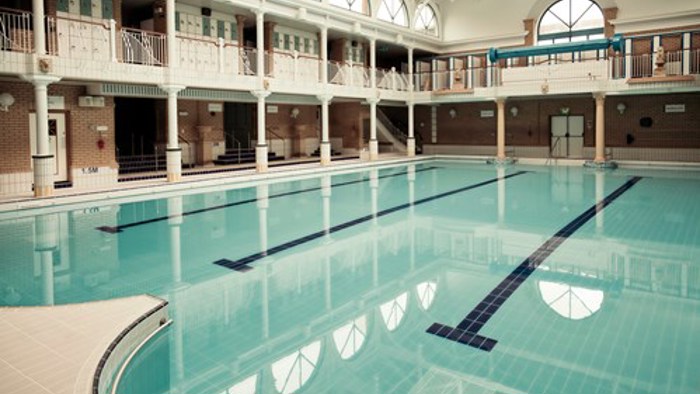 Swimming pool inside Glasgow Club North Woodside 