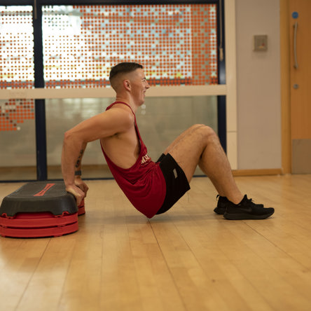 Glasgow Club member doing circuits